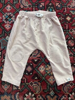 Baby Soft Pink Jogger Pants with Knee Patches